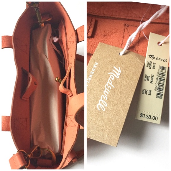 Madewell Mini Pocket Transport Tote in Spiced Rose - Picture 8 of 8